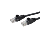 2m RJ45 CAT6 UTP Stranded Flush Moulded LS0H Network Cable - 24AWG - Black - OLD PACKAGING